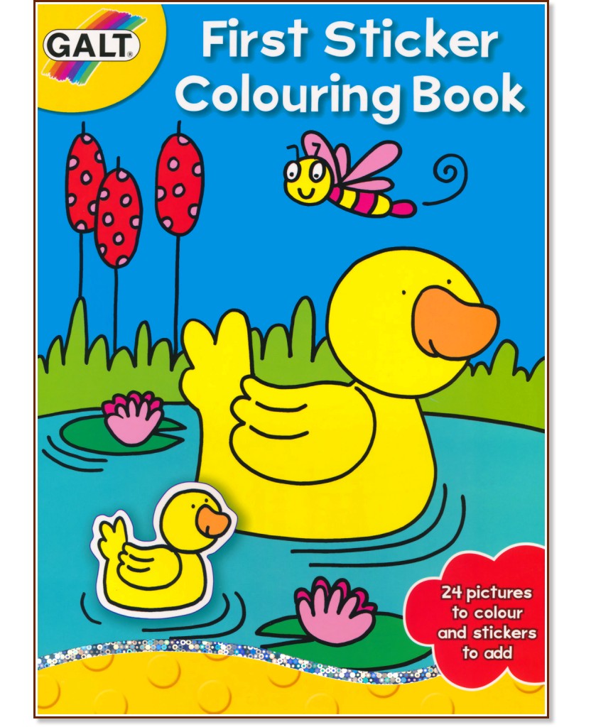 Galt:        : First Sticker Colouring Book -  