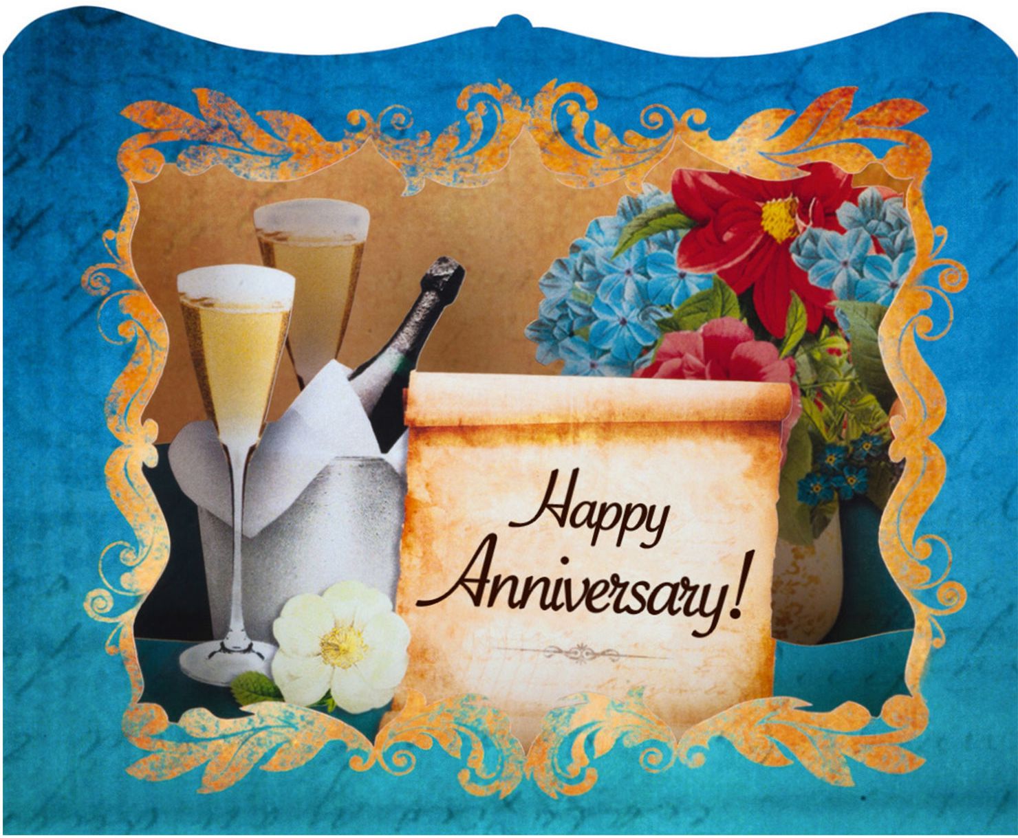 store.bg - Поздравителна 3D картичка - Happy Anniversary