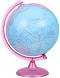 Светещ глобус: Розов свят - диаметър 25 cm - 
