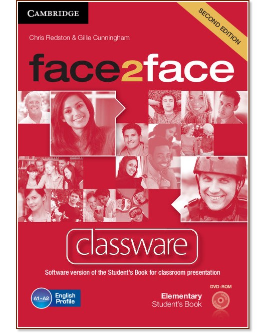 face2face - Elementary (A1 - A2): DVD Classware : Учебна система по английски език - Second Edition - Chris Redston, Gillie Cunningham - продукт