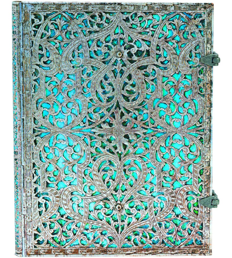 ������ Paperblanks Maya Blue - 18 x 23 cm, � ������ �� ���������� Silver Filigree - ������