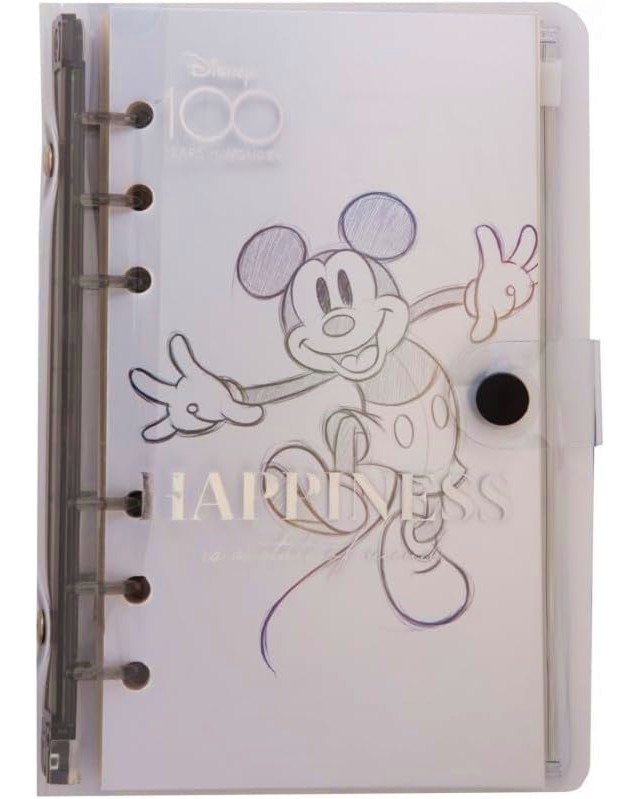 Тетрадка с широки редове Mickey Mouse Тетрадка с широки редове Mickey Mouse - Формат A5 с 80 листа от серията Disney 100 - тетрадка