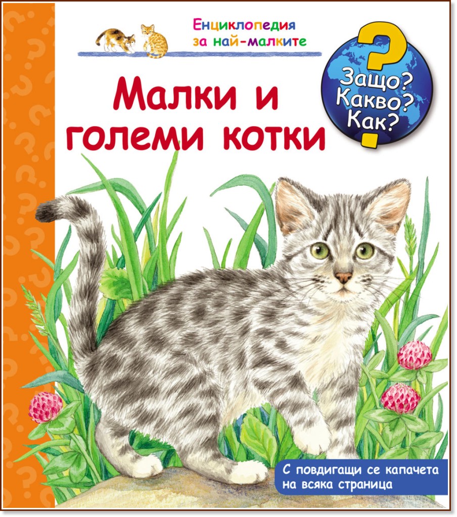 Енциклопедия за най-малките: Малки и големи котки - детска книга
