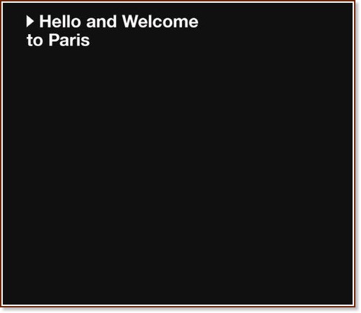 Hello and Welcome to Paris -   - 