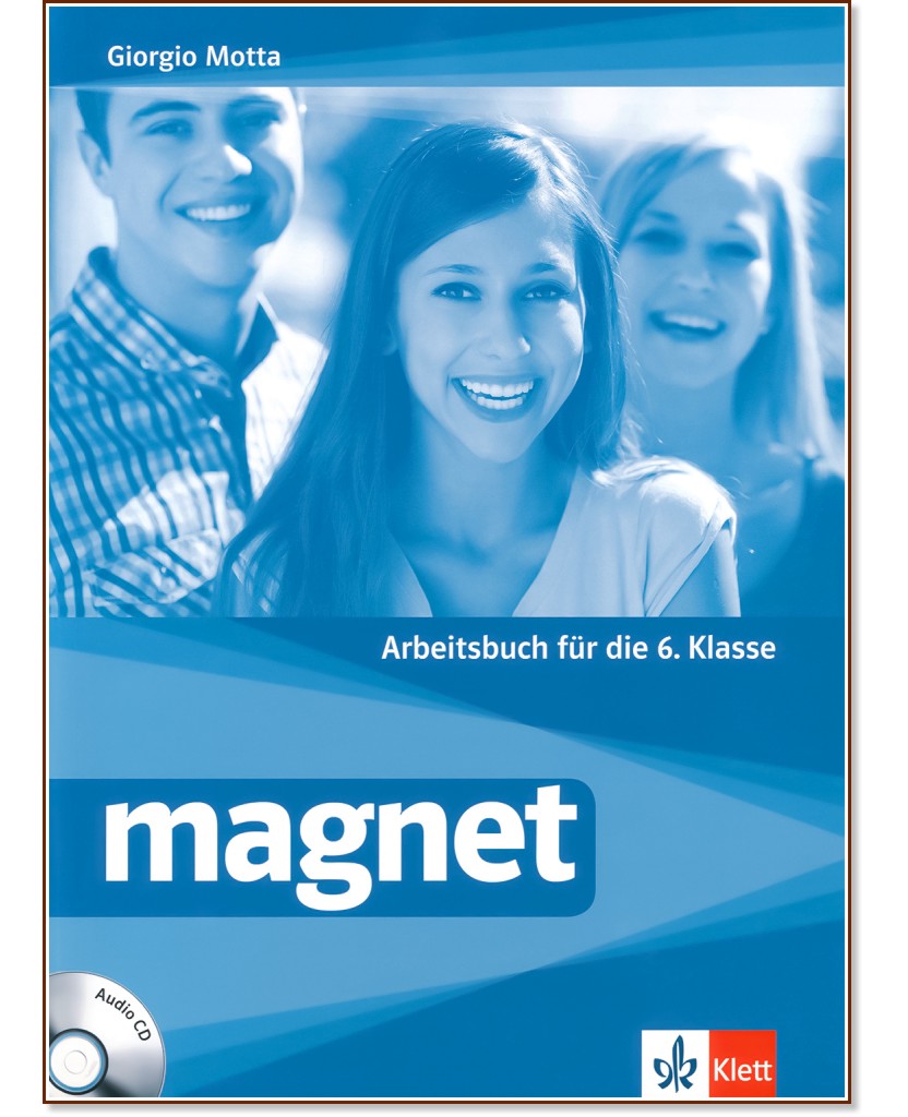 Magnet - ниво A1 - A2: Учебна тетрадка по немски език за 6. клас + CD - Giorgio Motta - учебна тетрадка
