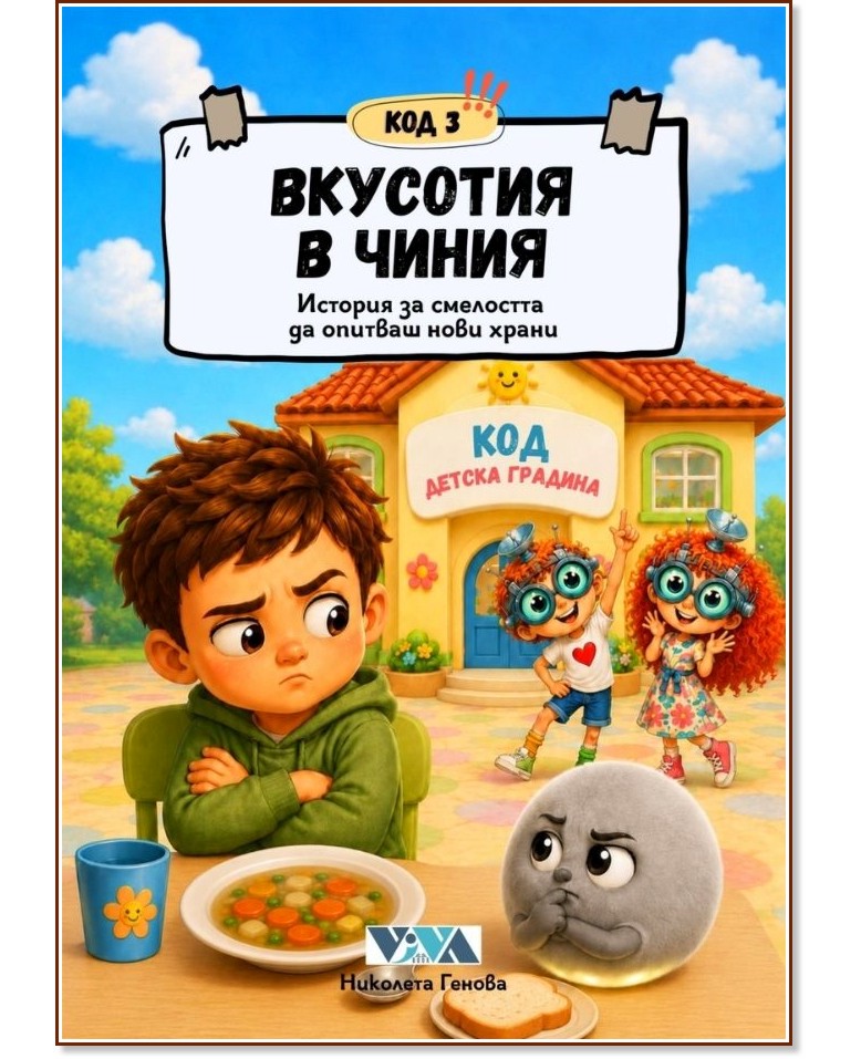 Код 3: Вкусотия в чиния Код 3: Вкусотия в чиния - Николета Генова - детска книга