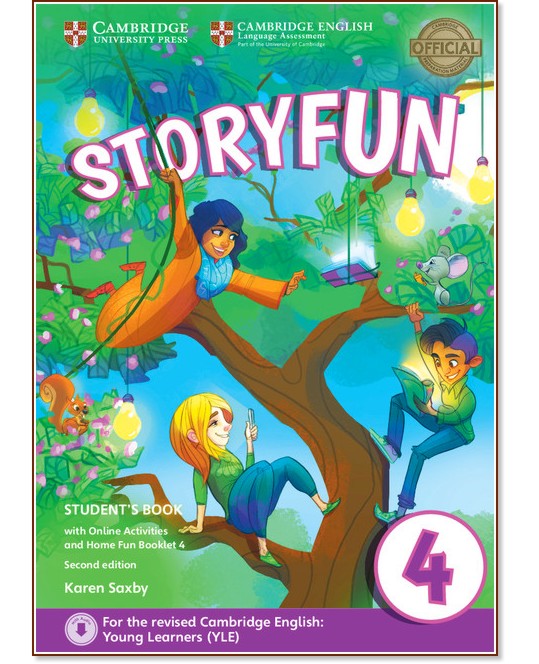 Storyfun - ниво 4: Учебник по английски език : Second Edition - Karen Saxby - учебник