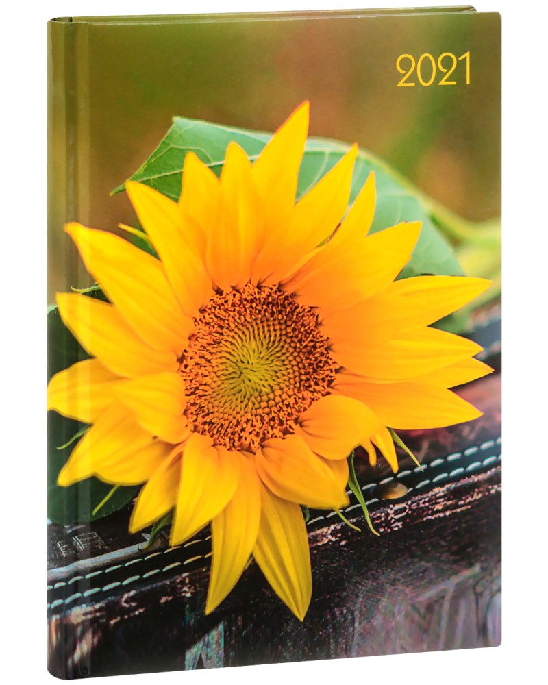 Lady Timer - Sonnenblume: - 2021 - 10.7 x 15.3 cm - 