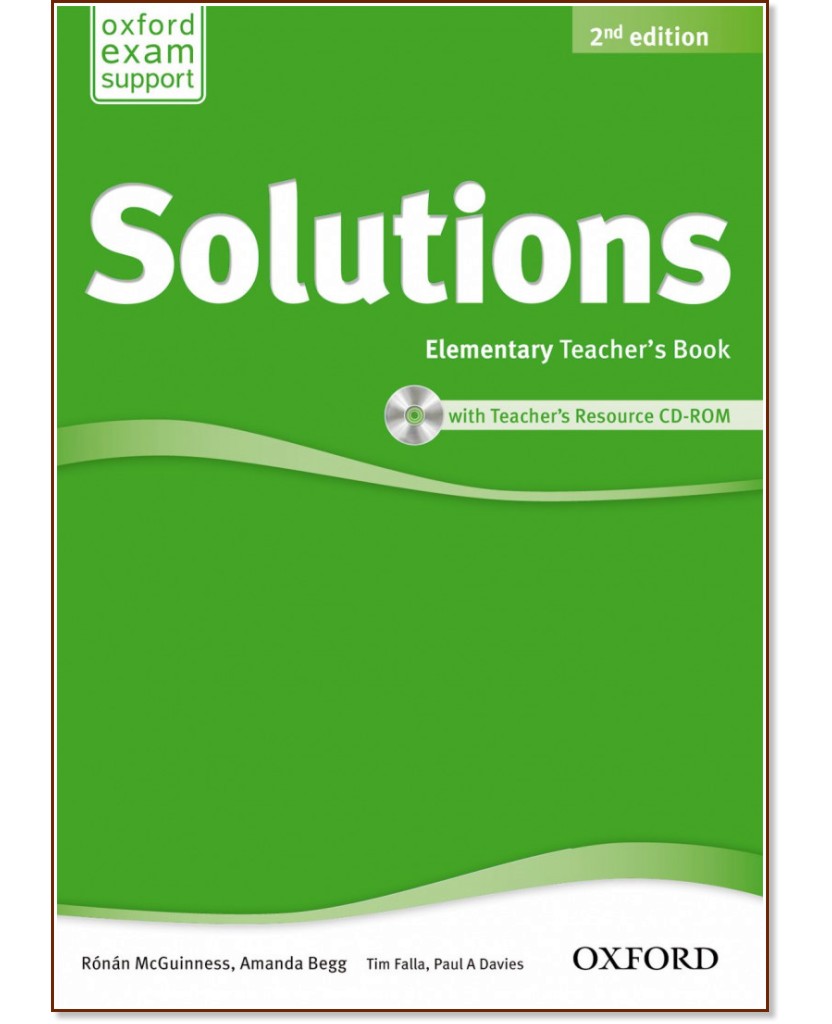 Solutions - Elementary:       + CD-ROM : Second Edition - Tim Falla, Paul A. Davies, Amanda Begg, Ronan McGuinness -   