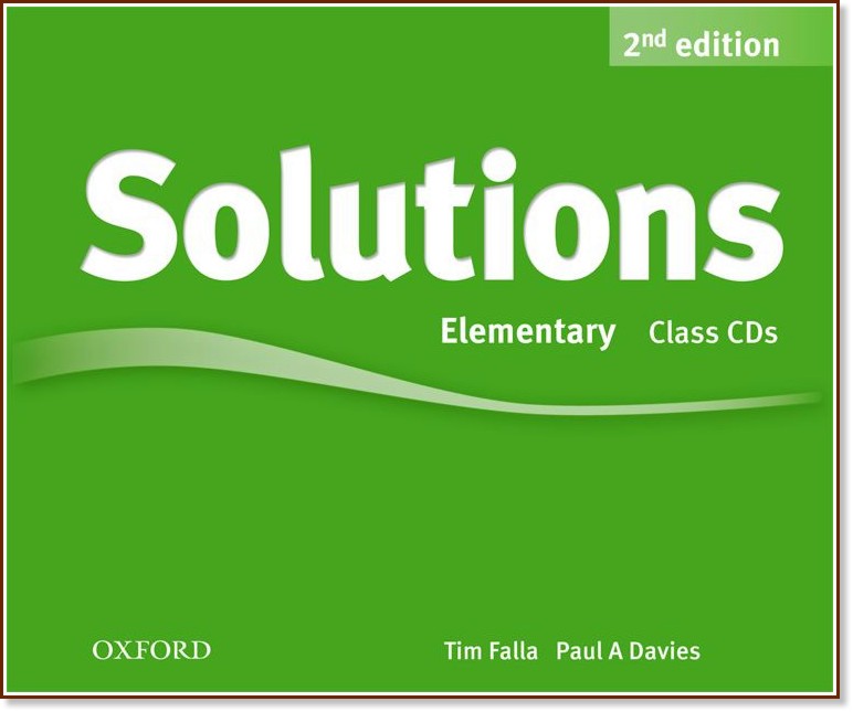 Solutions - Elementary: 3 CD с аудиоматериали по английски език : Second Edition - Tim Falla, Paul A. Davies - продукт