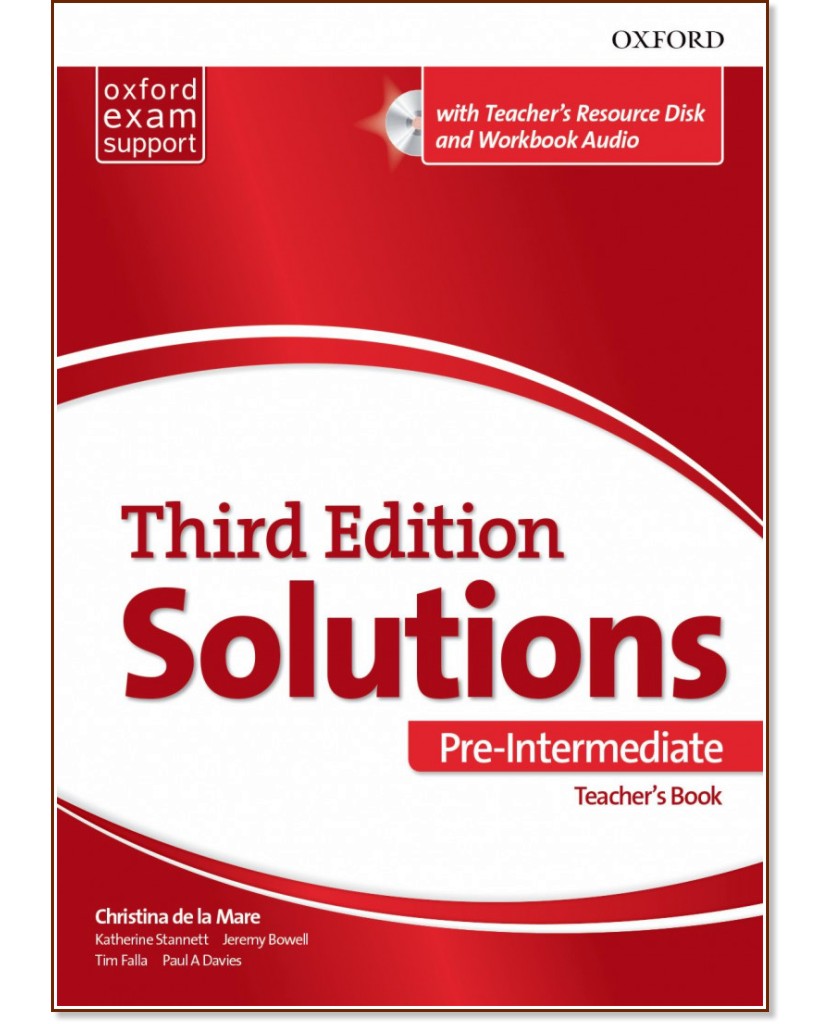 Solutions - Pre-Intermediate:       : Third Edition - Christina de la Mare, Katherine Stannett, Jeremy Bowell, Tim Falla, Paul A. Davies -   