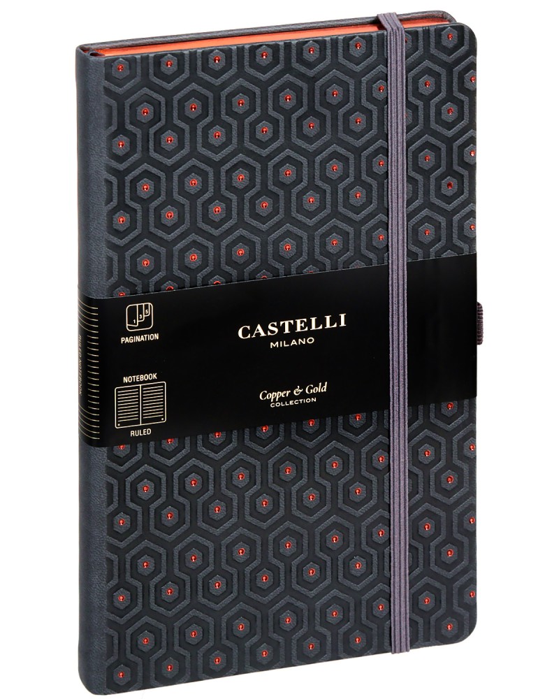     Castelli Honeycomb Copper - 13 x 21 cm   Copper and Gold - 