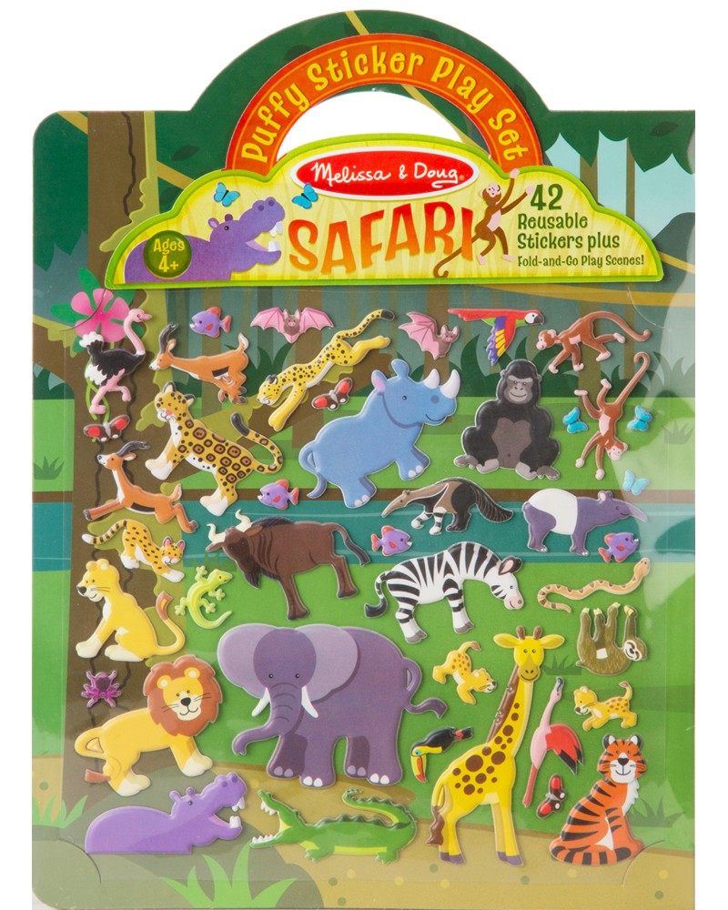  -       : Safari - Puffy Sticker Play Set -  