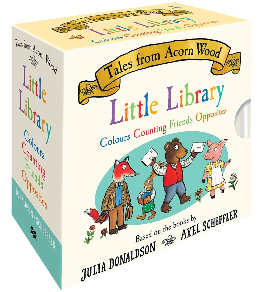 Little Library: Tales from Acorn Wood - 4 Books - Julia Donaldson, Axel Scheffler -  