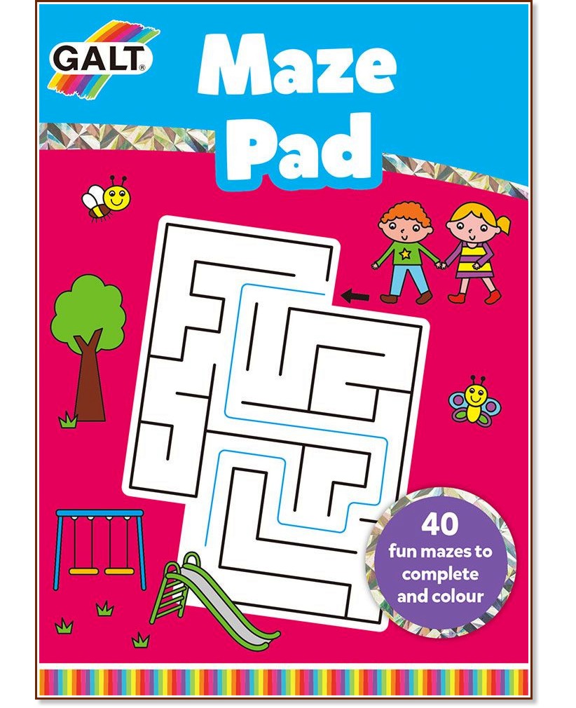 Galt: Книжка с лабиринти : Maze Pad - детска книга