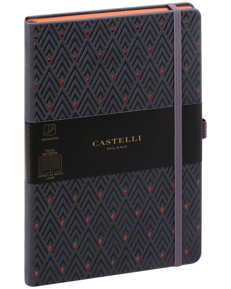     Castelli Diamonds Copper - 13 x 21 cm   Copper and Gold - 