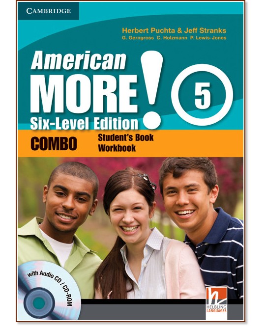 American More! - ниво 5 (B1): Учебник и учебна тетрадка - Combo + CD / CD-ROM - Herbert Puchta, Jeff Stranks, Gunter Gerngross, Christian Holzmann, Peter Lewis-Jones - продукт