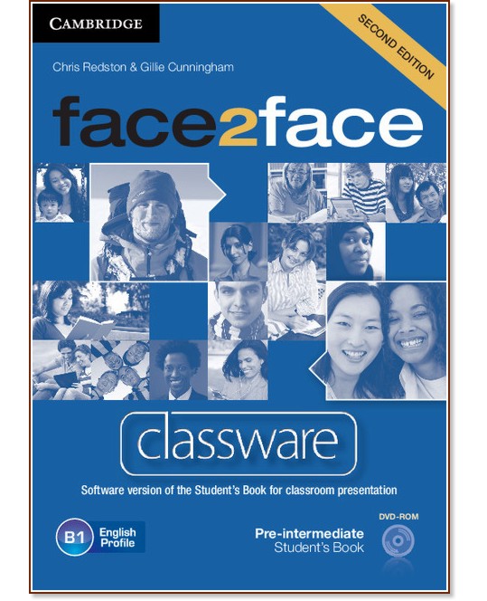 face2face - Pre-intermediate (B1): DVD с интерактивна версия на учебника : Учебна система по английски език - Second Edition - Chris Redston, Gillie Cunningham - продукт