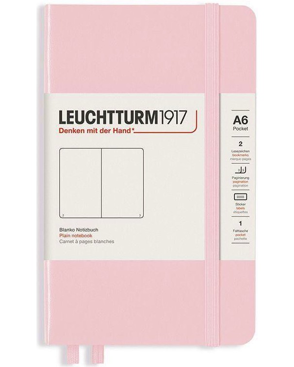 Тефтер с твърди корици Leuchtturm1917 Notebook Pocket - Формат A6 със страници на точки - продукт