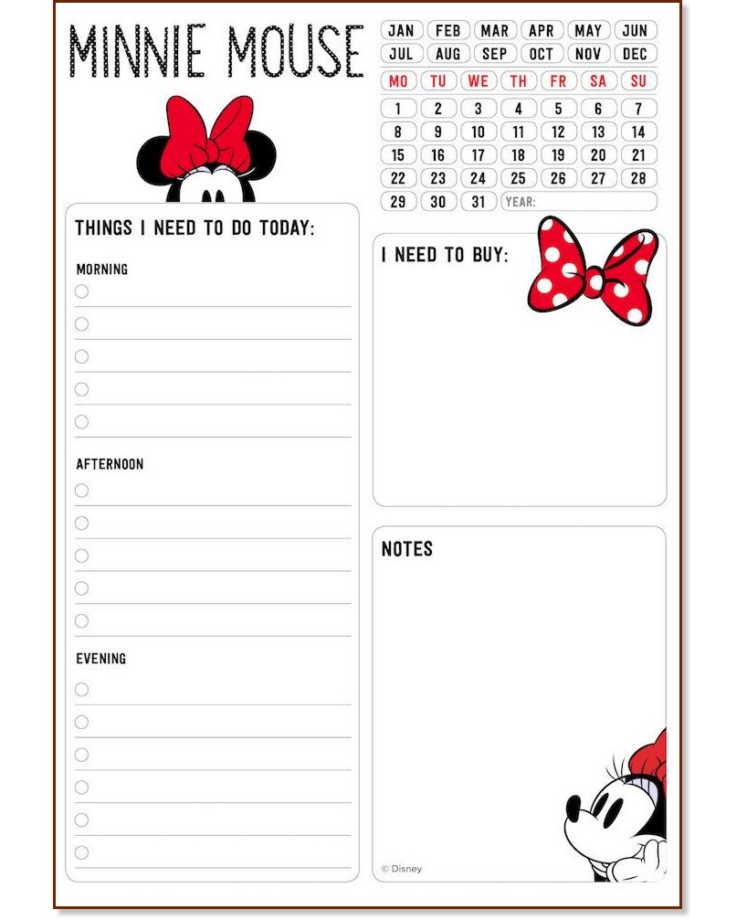     Minnie Mouse -  A5 - 