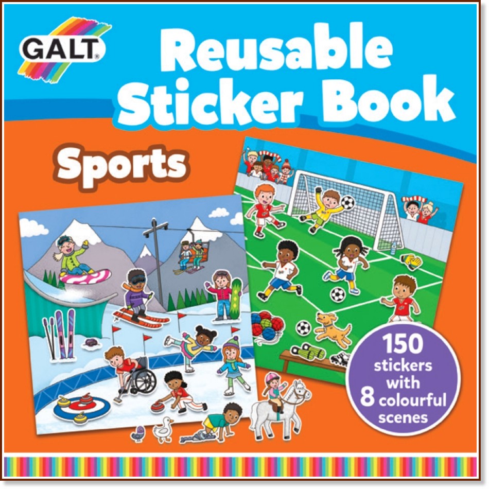 Galt:  -       : Sports - Reusable Sticker Book -  