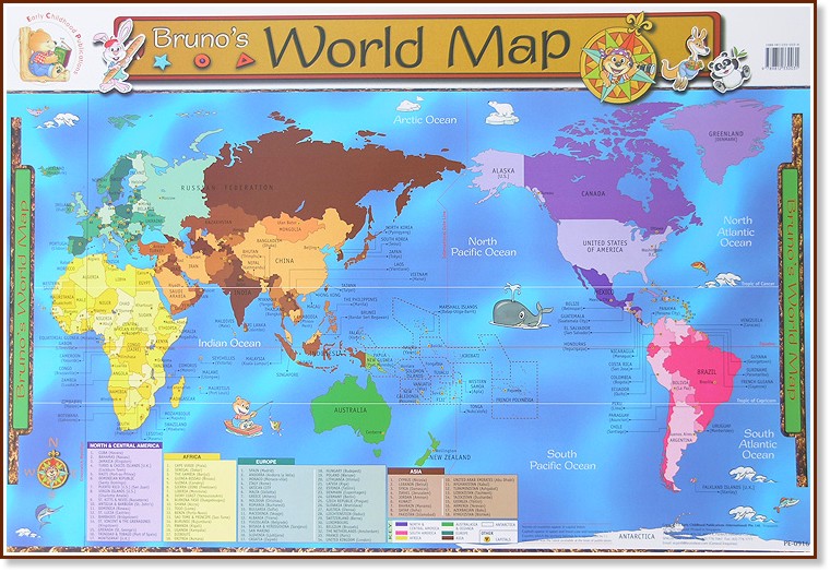 Bruno's World Map:       - 
