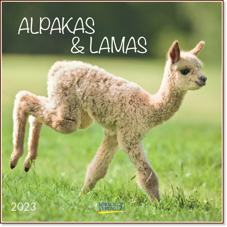 Стенен календар - Alpakas & Lamas 2023 - календар