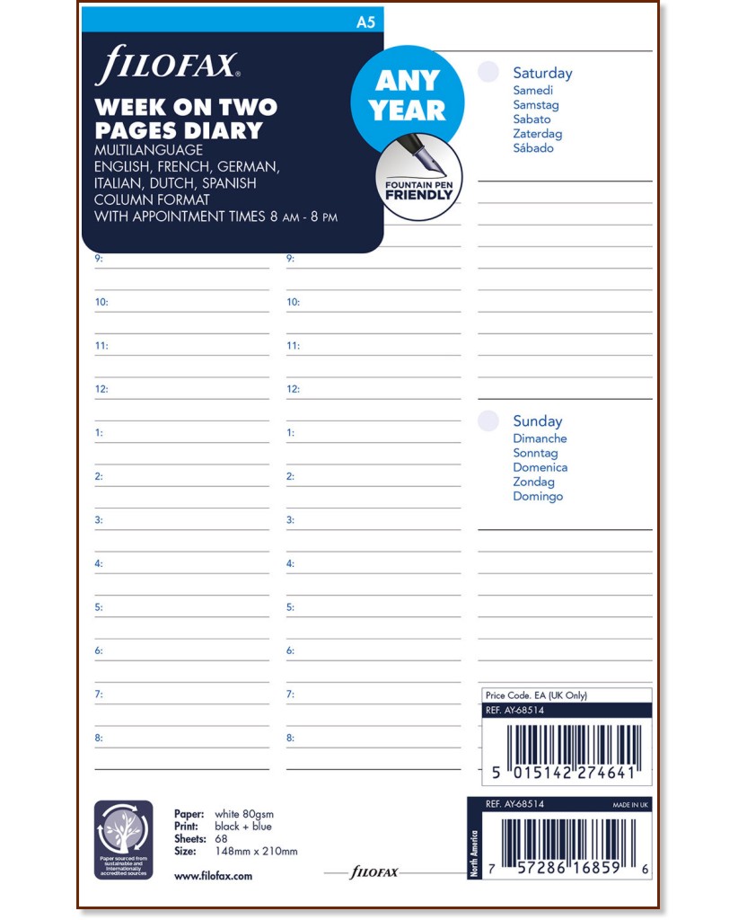    Filofax -   -  5  68   - 