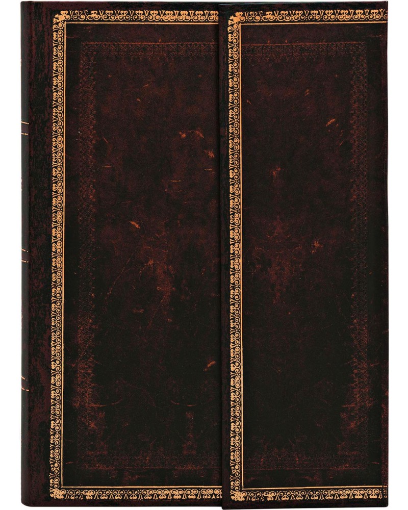   Paperblanks Black Moroocan - 10 x 14 cm   Old Leather - 