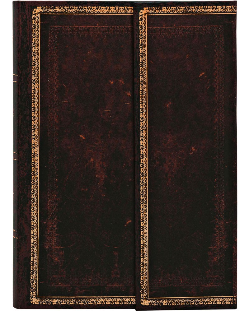   Paperblanks Black Moroocan - 10 x 14 cm   Old Leather - 