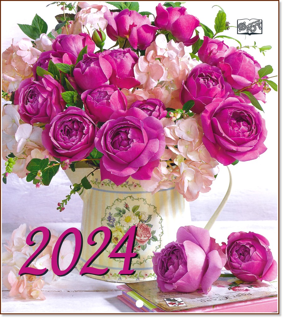 Стенен календар - Цветя 2024 - store.bg