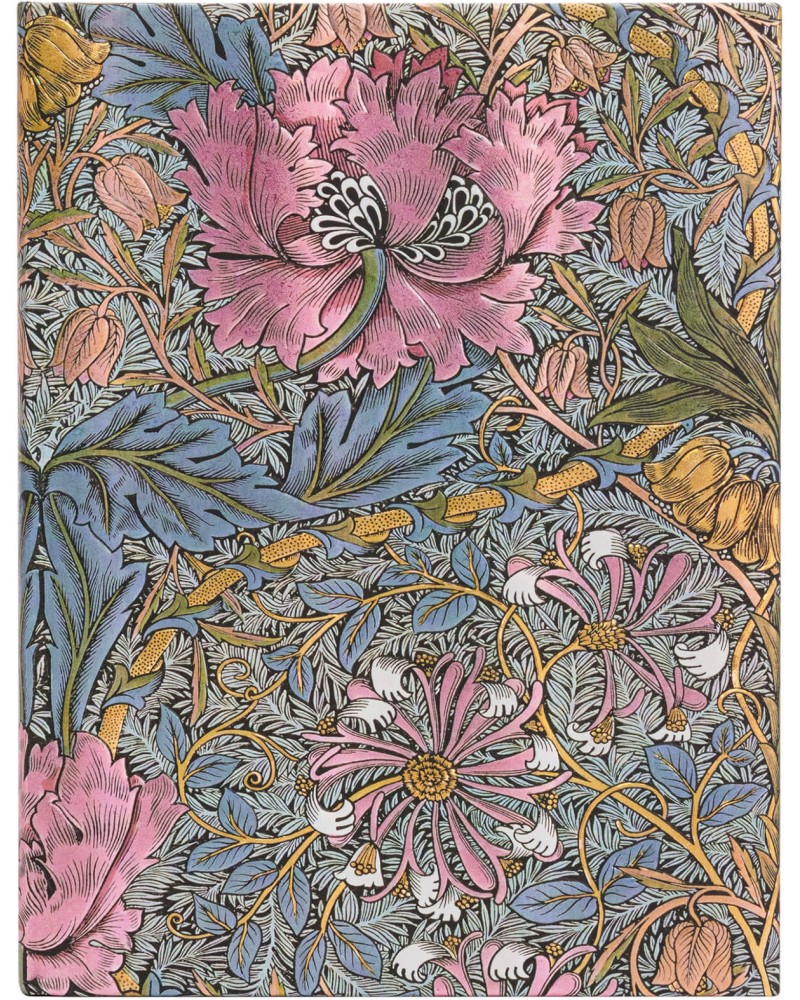  Paperblanks Pink Honeysuckle - 18 x 23 cm   William Morris - 
