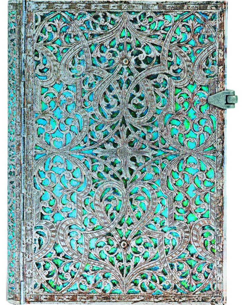 ������ Paperblanks Maya Blue - 13 x 18 cm, � ������ �� ���������� Silver Filigree - ������