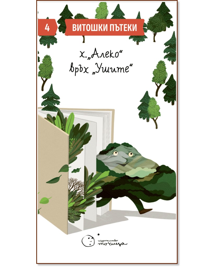 Витошки пътеки 4: хижа Алеко - връх Ушите Витошки пътеки 4: хижа Алеко - връх Ушите - Зорница Христова - карта