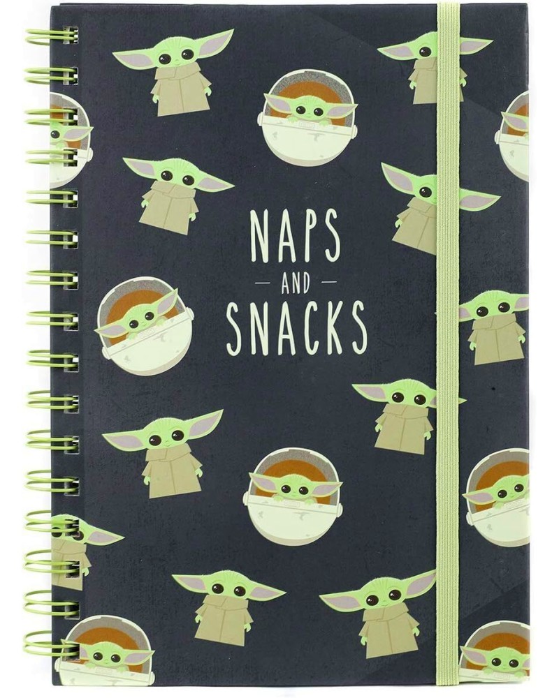 Тетрадка със спирала с широки редове Naps and Snacks Тетрадка със спирала с широки редове Naps and Snacks - Формат A5 с 80 листа - тетрадка