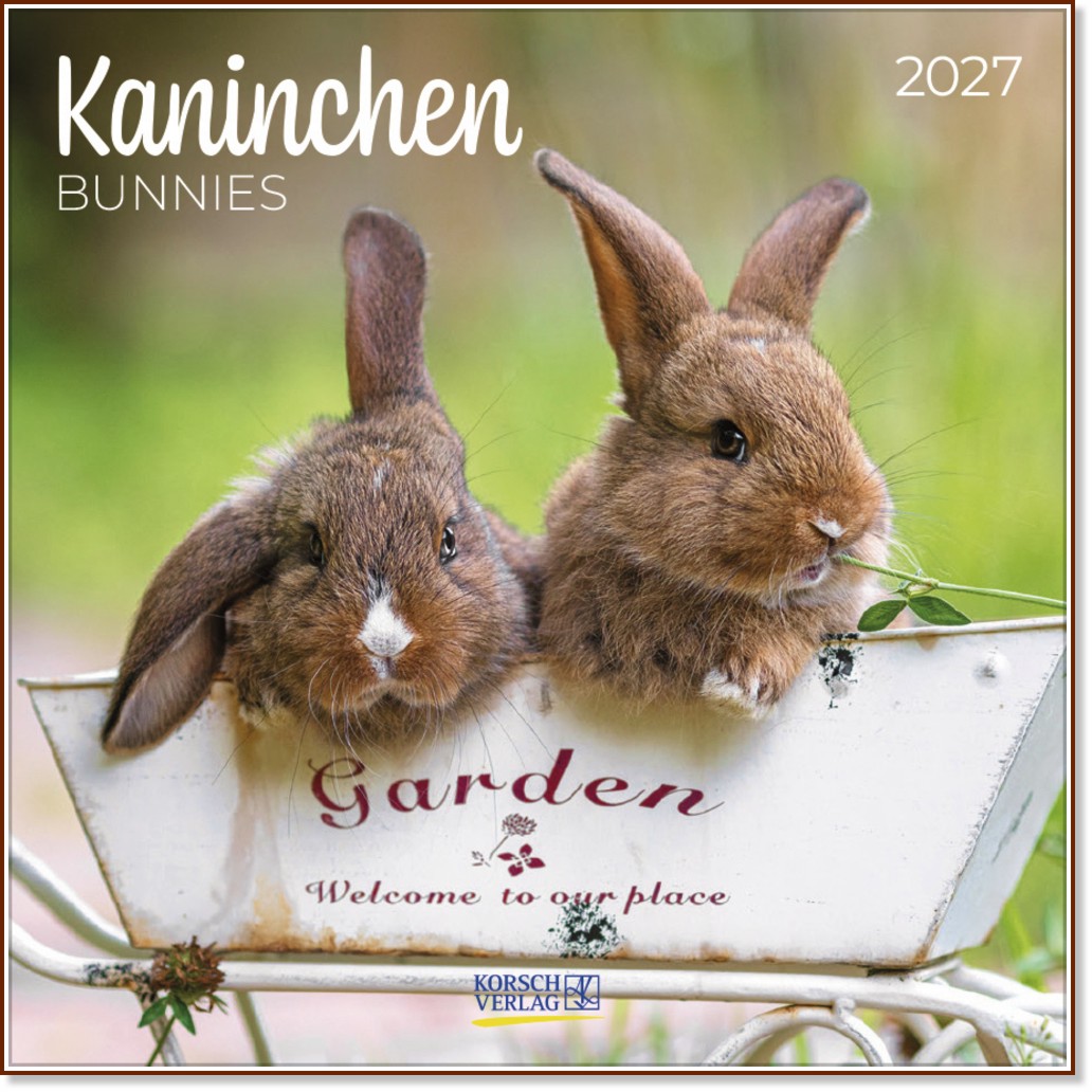 Стенен календар - Bunnies 2027 Стенен календар - Bunnies 2027 - календар