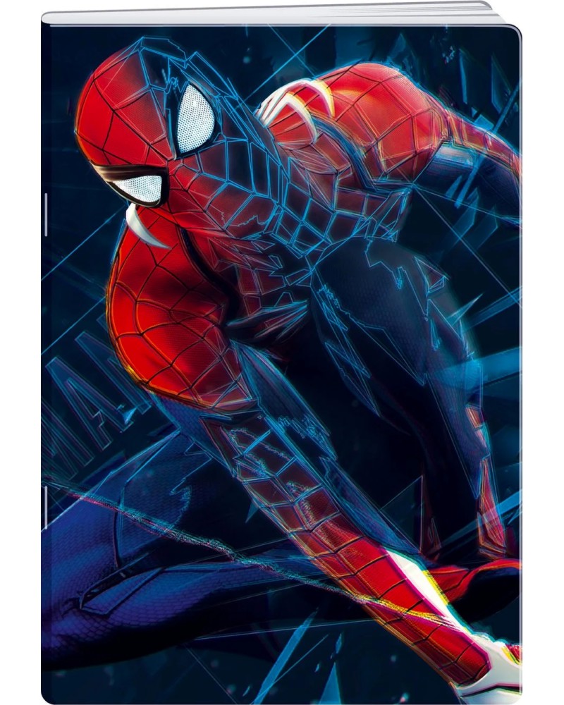 Тетрадка с широки редове Spiderman Motion Тетрадка с широки редове Spiderman Motion - Формат A5 с 20 листа на тема Спайдърмен - тетрадка