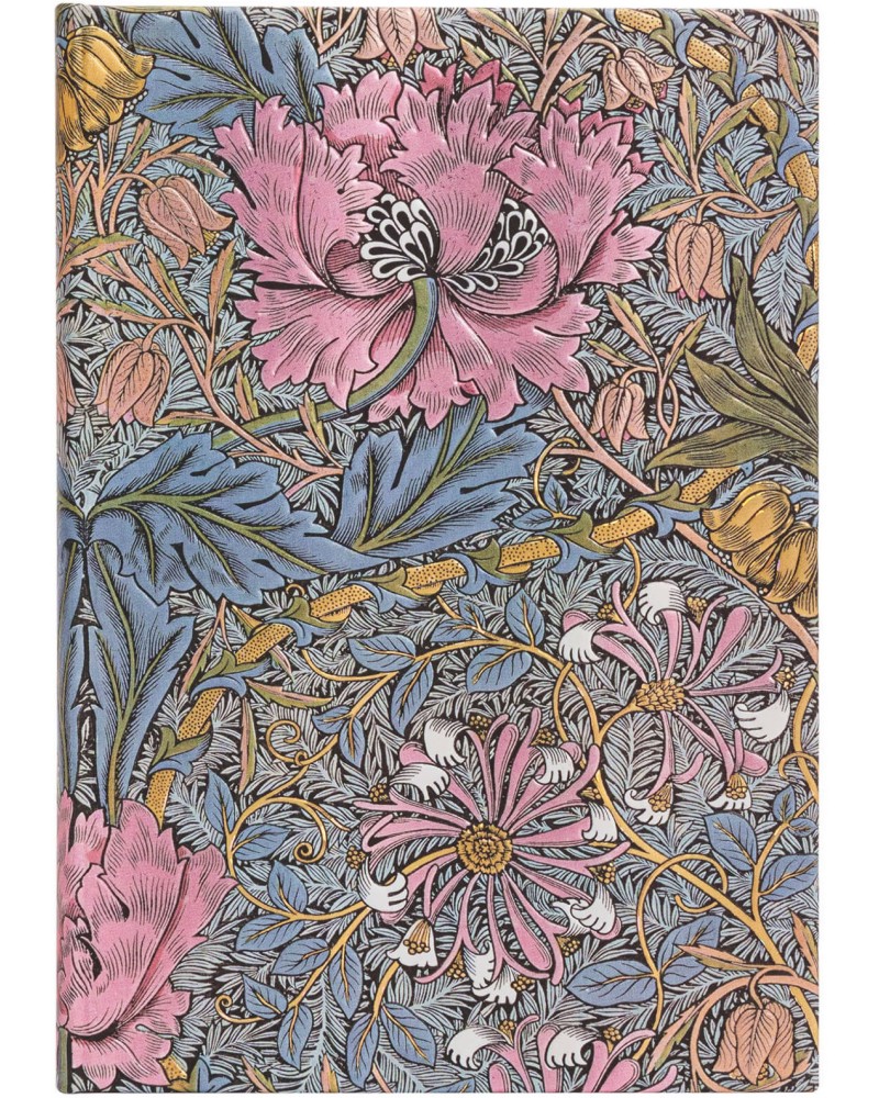  Paperblanks Pink Honeysuckle - 13 x 18 cm   William Morris - 