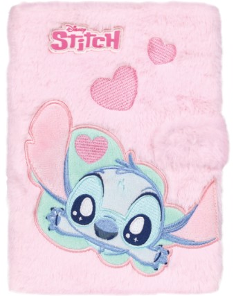 Тетрадка с плюшени корици - Stitch Fluffy : Формат A5 Тетрадка с плюшени корици - Stitch Fluffy : Формат A5 - На тема Лило и Стич - тетрадка