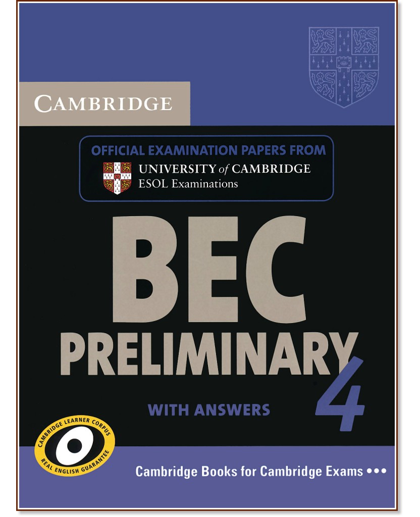 Cambridge BEC:      :  B1 - Preliminary 4:  - 