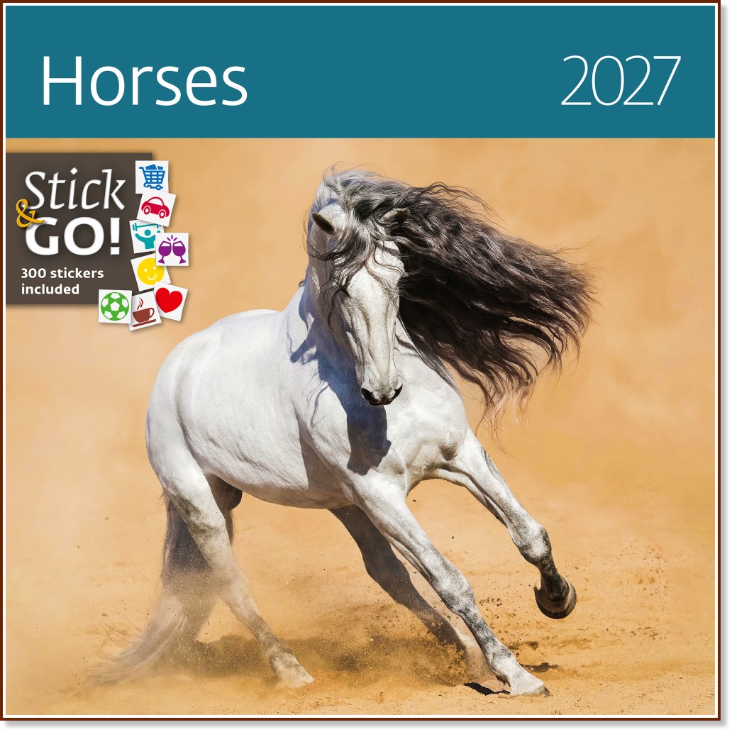 Стенен календар - Horses 2027 Стенен календар - Horses 2027 - календар
