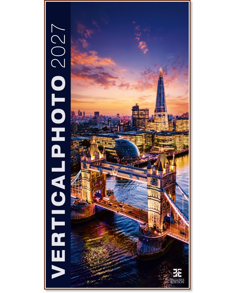 Стенен календар - Vertical Photo 2027 Стенен календар - Vertical Photo 2027 - календар