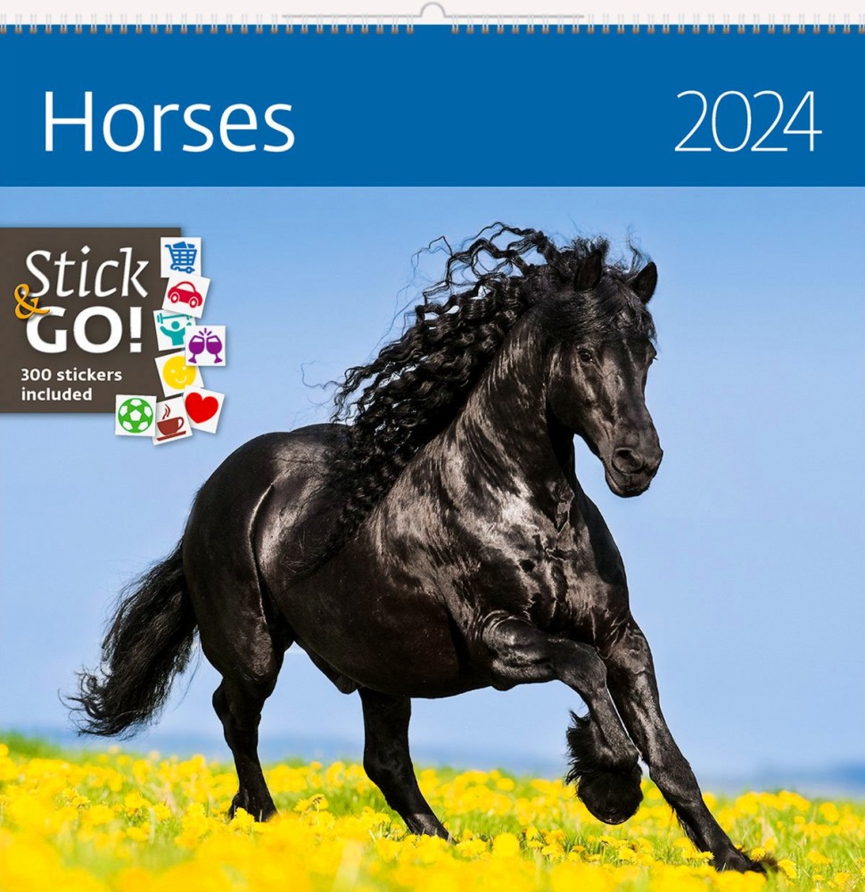 Стенен календар - Horses 2024 Стенен календар - Horses 2024 - календар