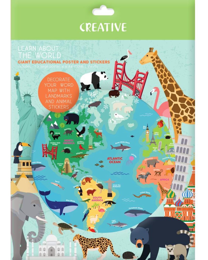 Плакат World Плакат World - 91 x 62 cm - плакат