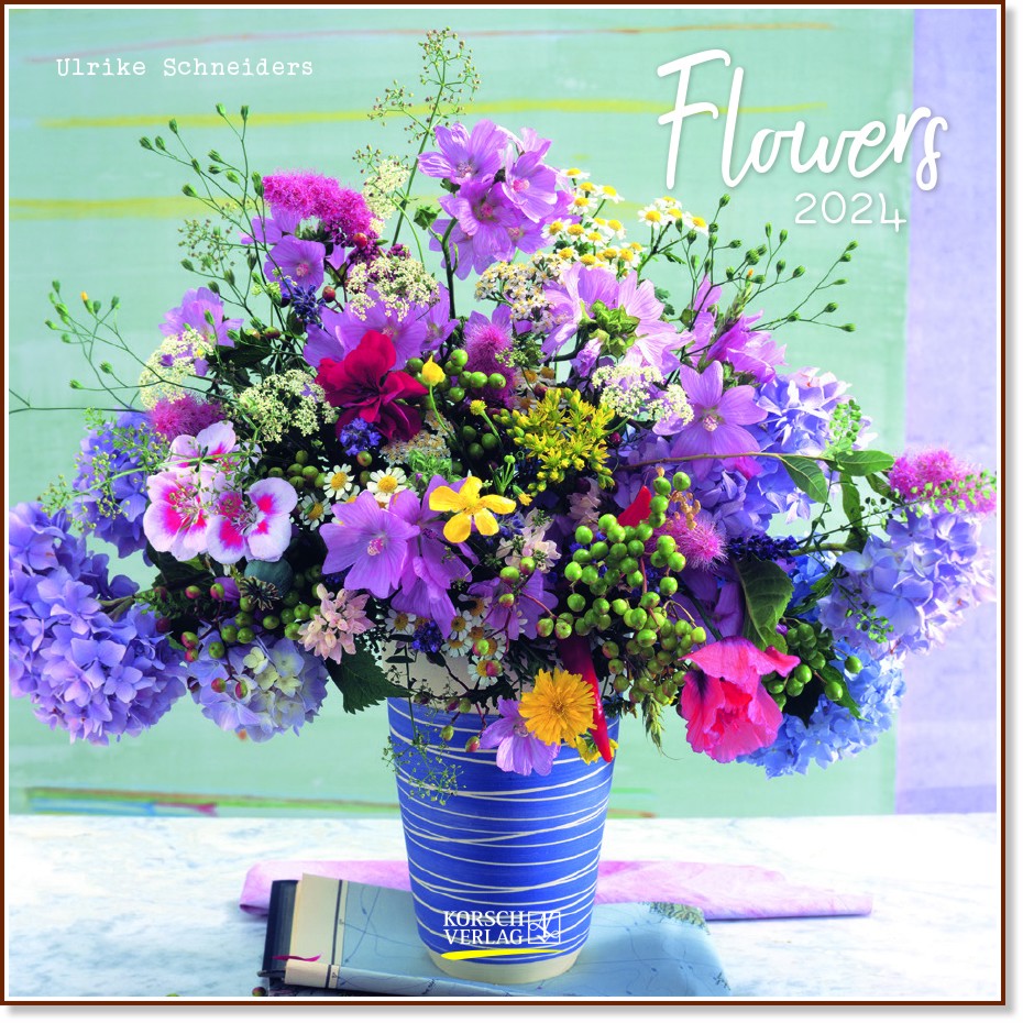 Стенен календар - Flowers 2024 Стенен календар - Flowers 2024 - календар