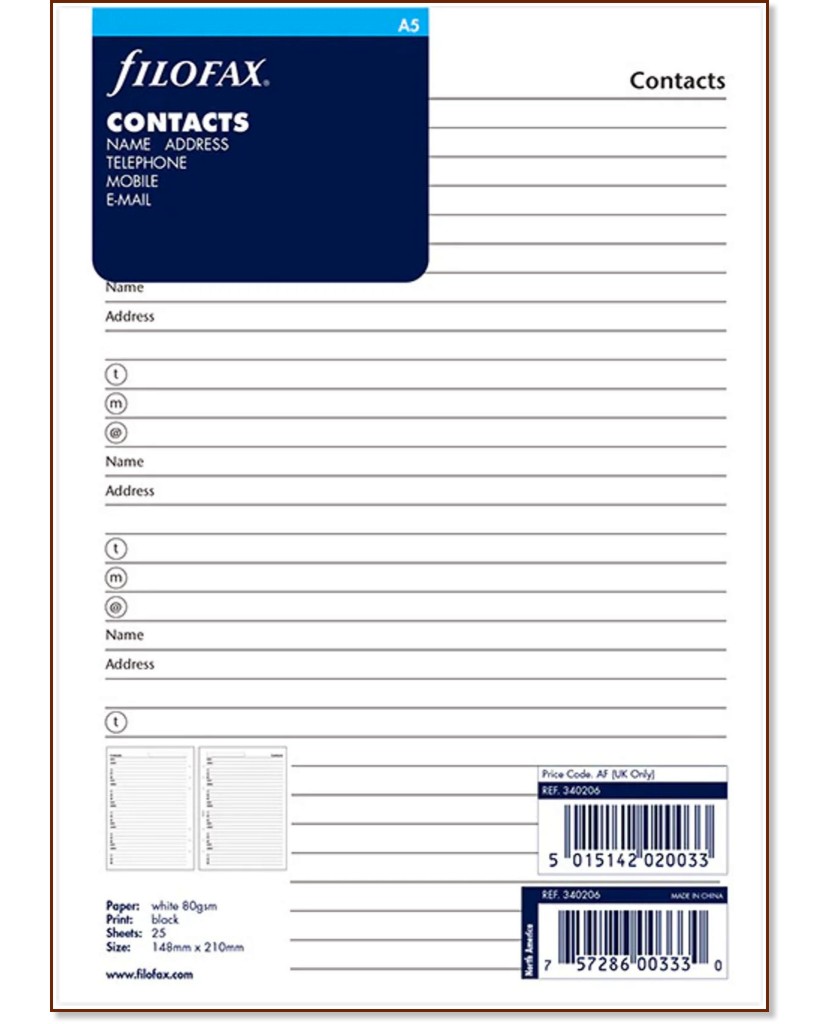    Filofax - ,    -  5  25    - 