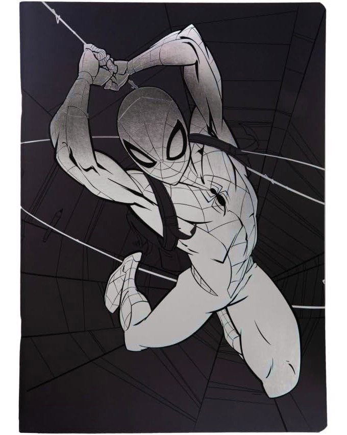 Тетрадка с широки редове Spider-man Тетрадка с широки редове Spider-man - Формат A4 с 60 листа от серията Disney 100 - тетрадка