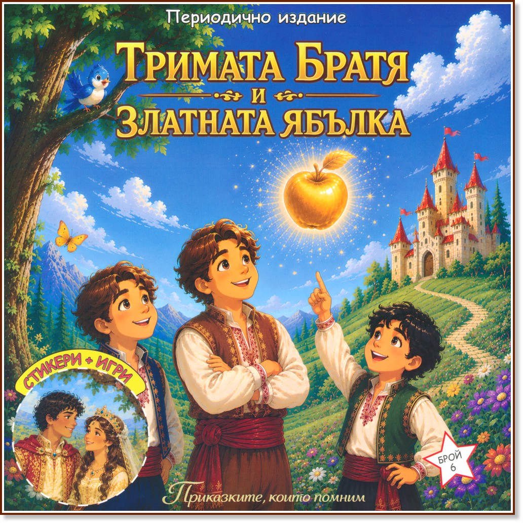 Тримата братя и златната ябълка Тримата братя и златната ябълка - детска книга