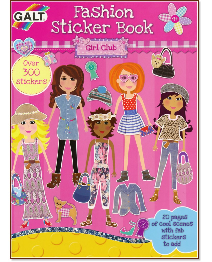 Galt:   -    : Girl Club Fashion Sticker Book -  