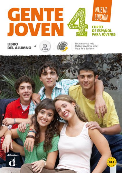 Gente Joven - ниво 4 (B1.1): Учебник по испански език + CD : Nueva